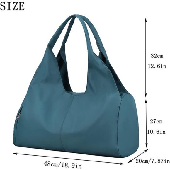 Yoga Gym Bag for Women with Shoes Compartment & Wet Dry Storage Pockets - Picture 2 of 6